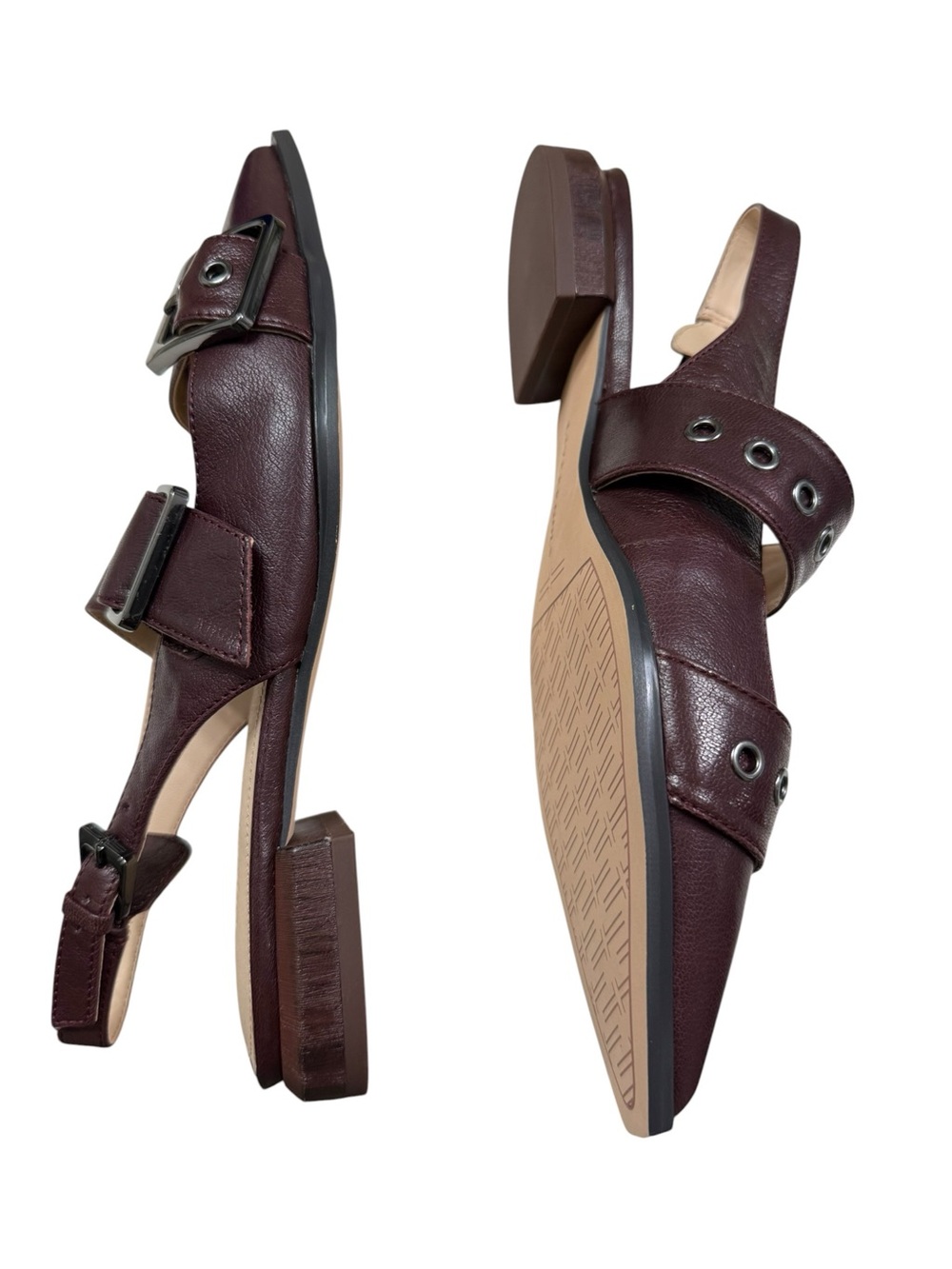 Liverpool Los Angeles Villa Leather Slingback With Double Buckle. - Picture 6 of 6